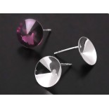 Zdjęcie - Srebrne sztyfty do rivoli, próba Ag925, 10mm